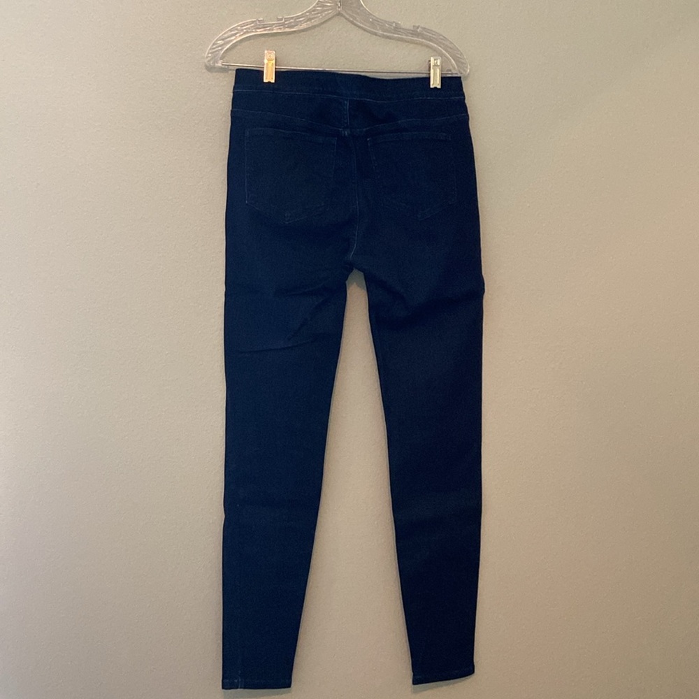 2 Pairs J Jill Dark Denim Zip Up Jeggings Size 4 Tall - Picture 7 of 14